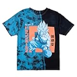Dragon Ball Z Goku Kanji Adult Blue-Green Short Sleeve Tee
