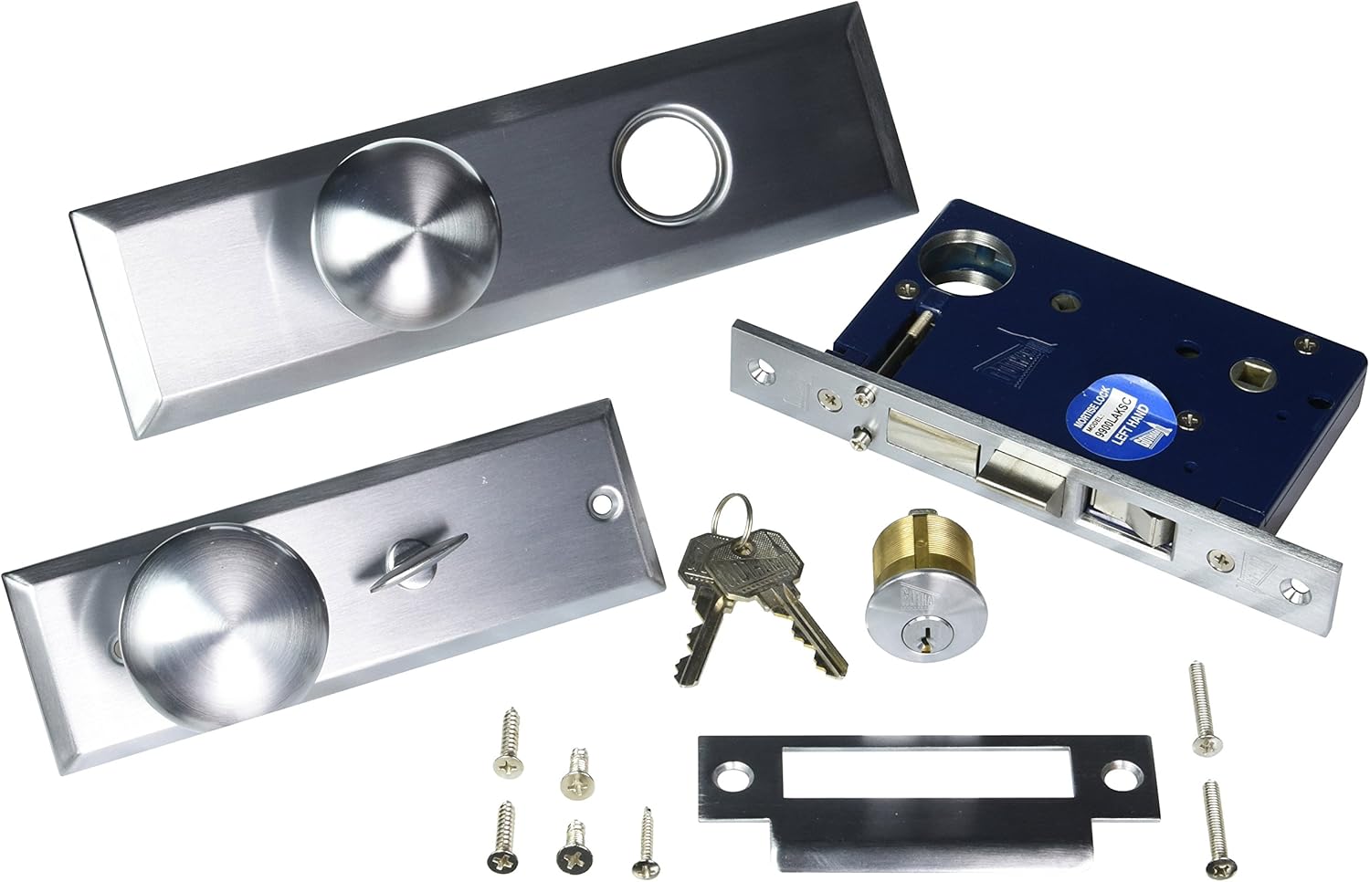 Gotham 9900LAKSC Left Hand Heavy Duty Mortise Lockset, 10.9" Long X 4.3" Wide X 4.5" Depth Gotham 9900LAKSC Left Hand Heavy Duty Mortise Lockset, 10.9" Long X 4.3" Wide X 4.5" Depth