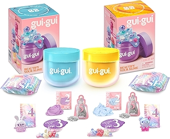 GUI GUI Scented Slime Twin Pack: Butter and Cloud Textures for Creative Play