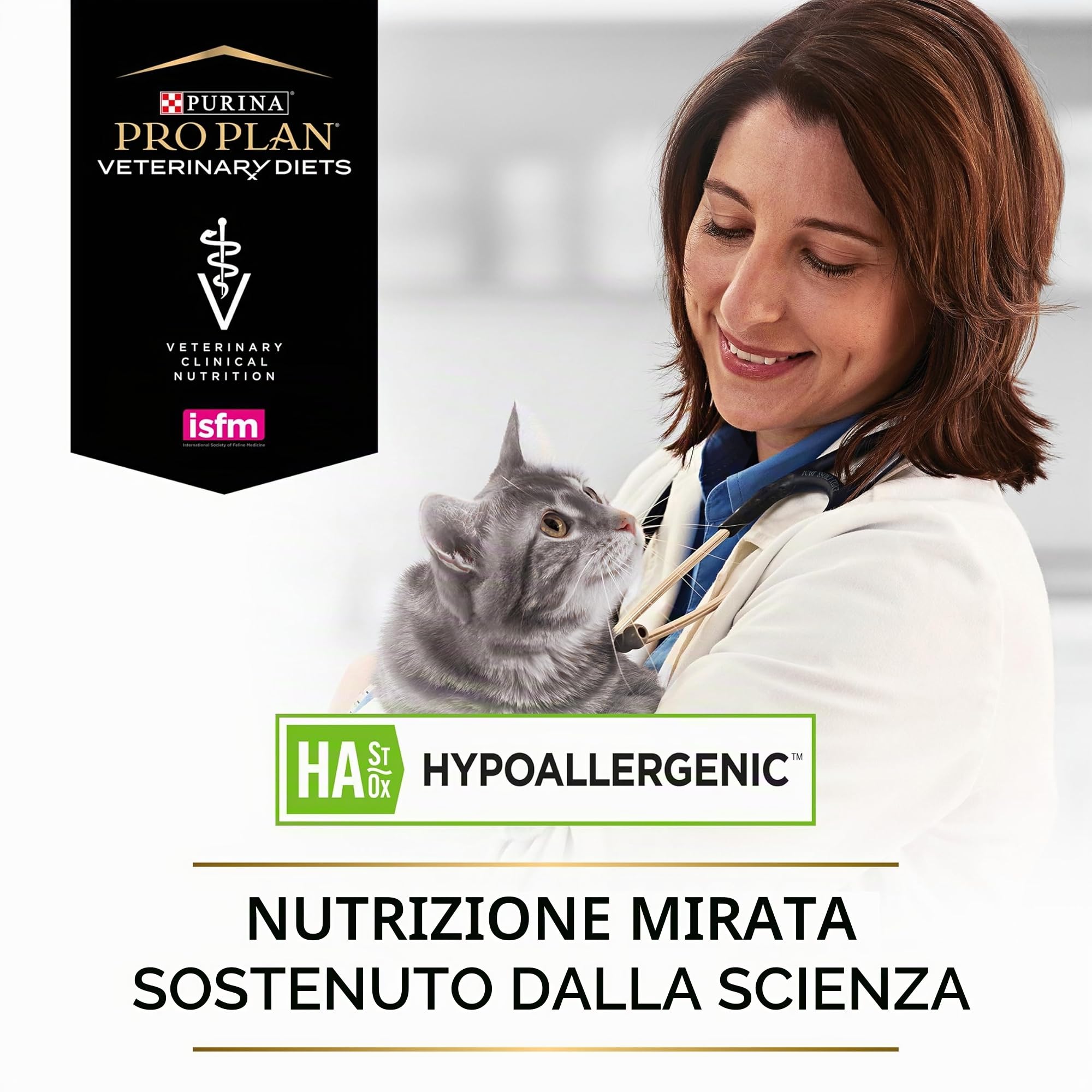 Purina PRO Plan Veterinary Diets Feline HA St/Ox Dieta Clinica ipoallergenica per Gatti, asciutta