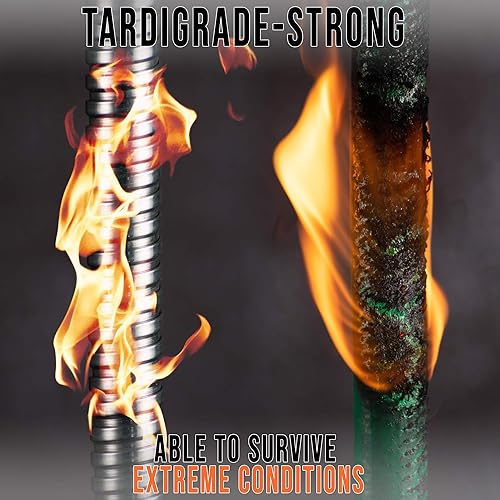 Miniatura 2 de Tardigrade Steel Hose - Manguera de jardín de 25 pies - hecha de metal - Acero inoxidable resistente - Mangueras de agua para exteriores, flexibles,