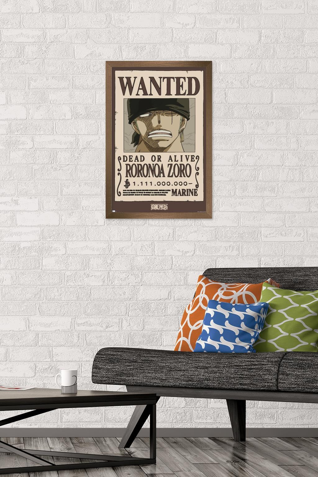 Amazon.com: One Piece - Roronoa Zoro Wanted Poster Wall Poster