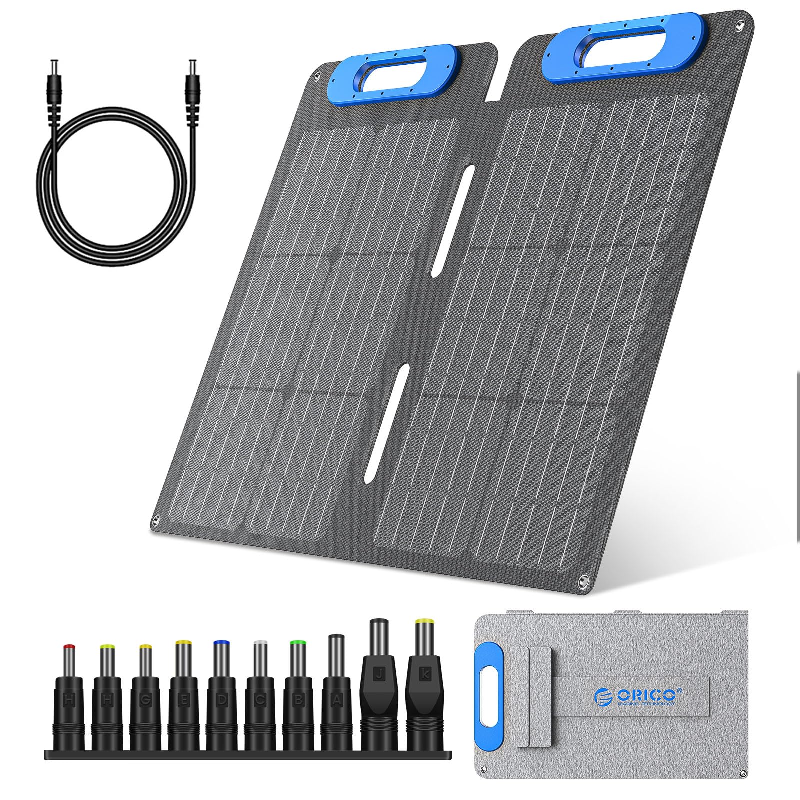 ソーラーパネル 60W 太陽光パネル 折り畳み USB出力 防水アウトドア