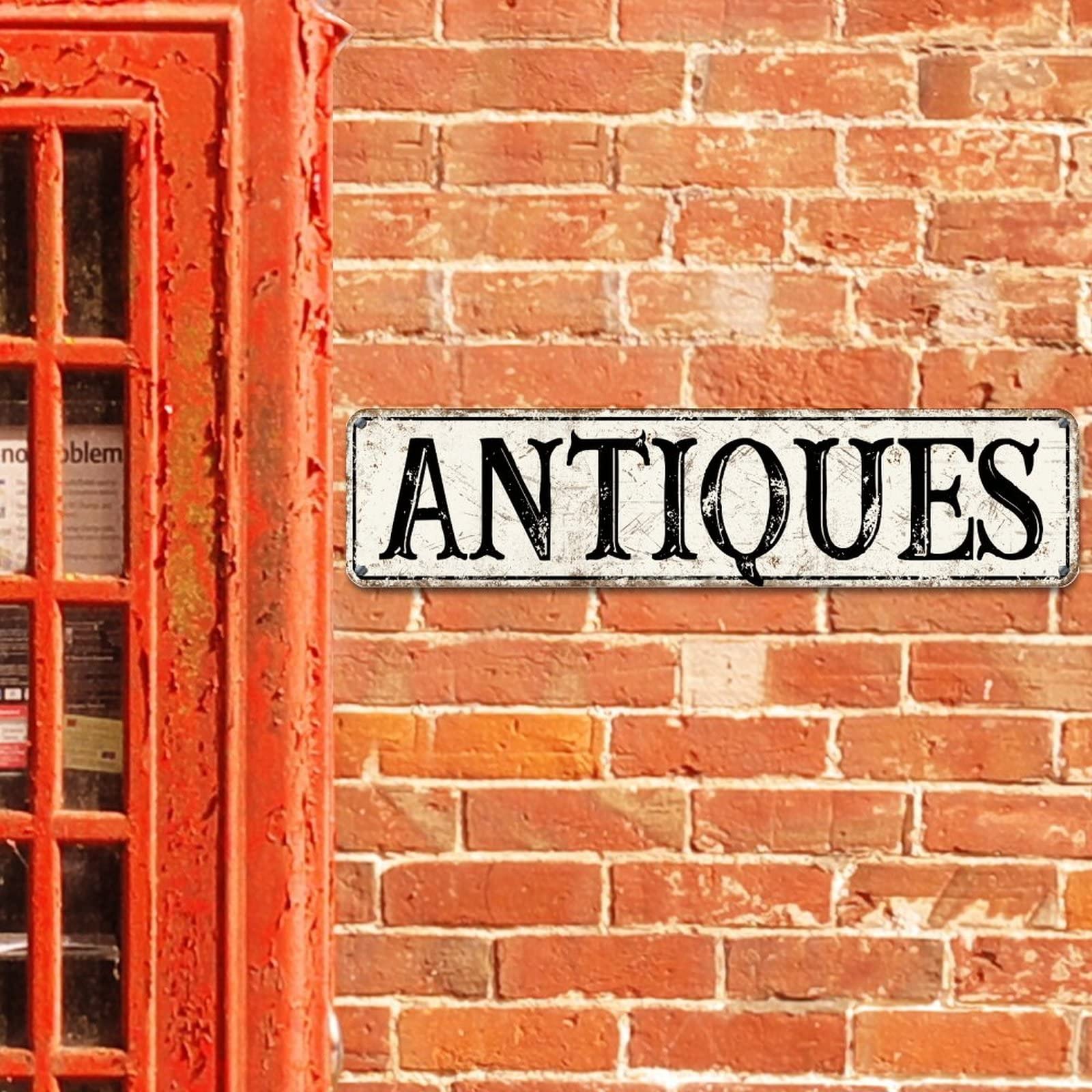 雰囲気◎ Antiques sign Vintage usa アンティーク Guangpat Antiques Street Custom Signs Outdoor Metal Antiques Metal