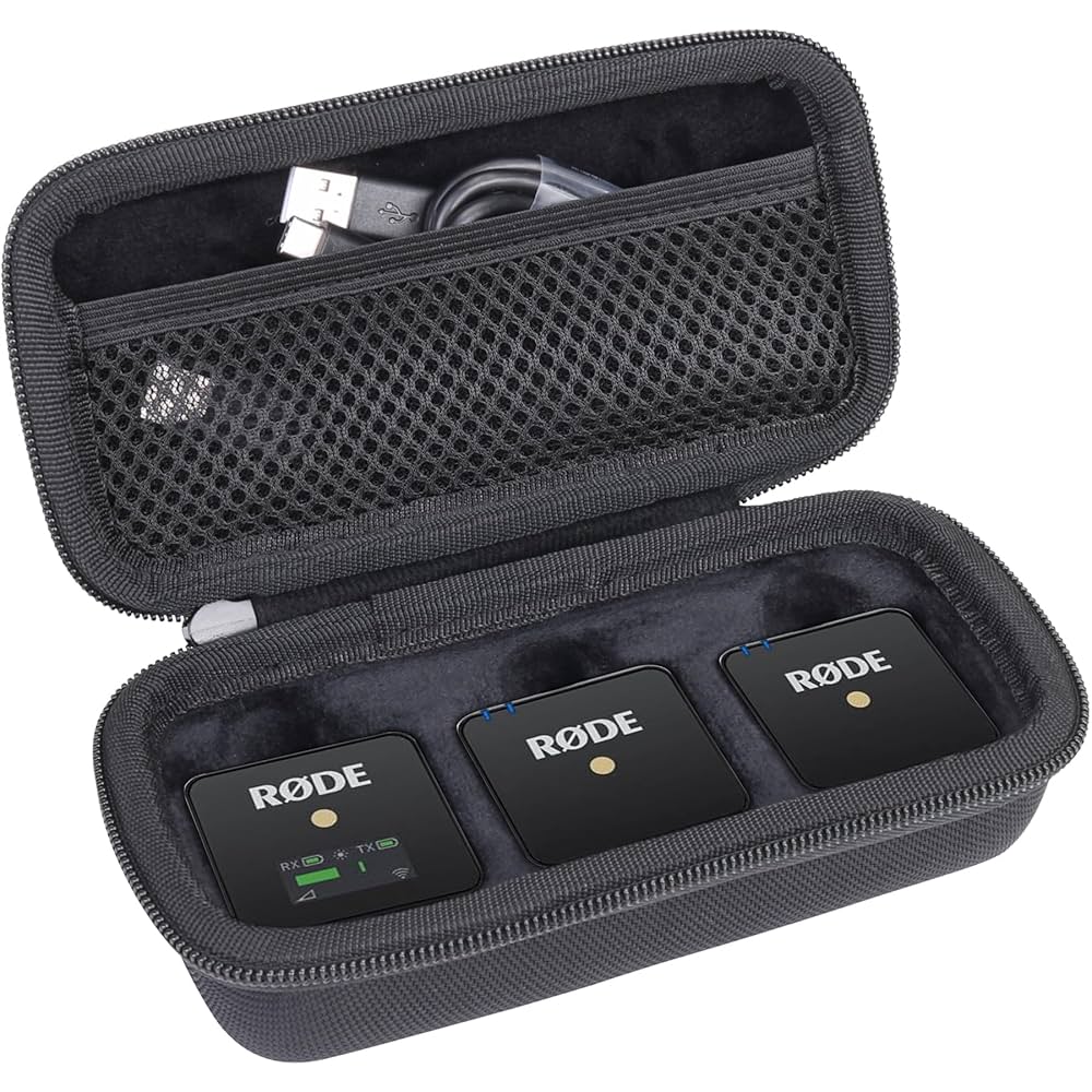 未使用 RØDE Wireless GO II ワイヤレスマイクハードケース付き Amazon | RODE Wireless GO II 充電ケース マイク 収納ケース
