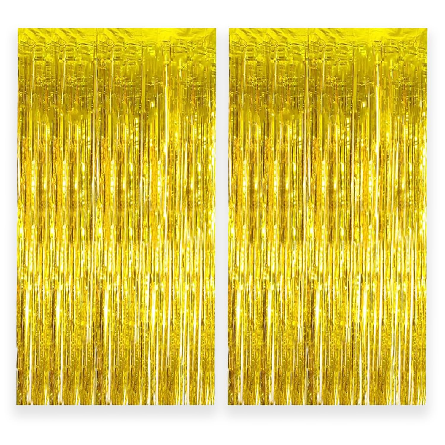 SparkL 2 Rideaux Paillettes à Franges Argentées | Grand Rideau 2 Mètres de Haut | Taille Ajustable et Pose Facile | Déco Fête, Anniversaire, Mariage, Soirée Déguisée, Nouvel an | OriginalCorner