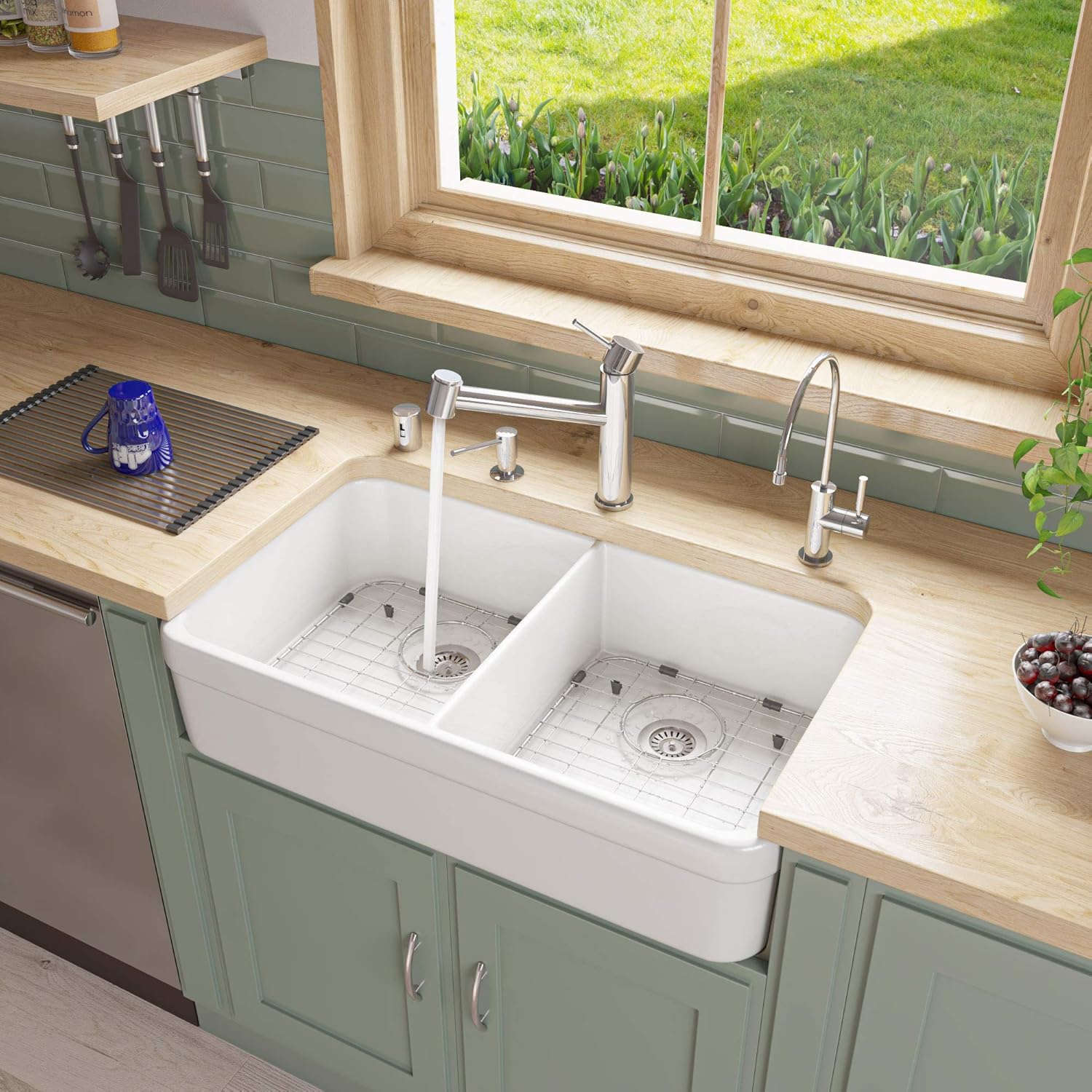 Stainless Steel Kitchen Sink Grid with Plastic Feet