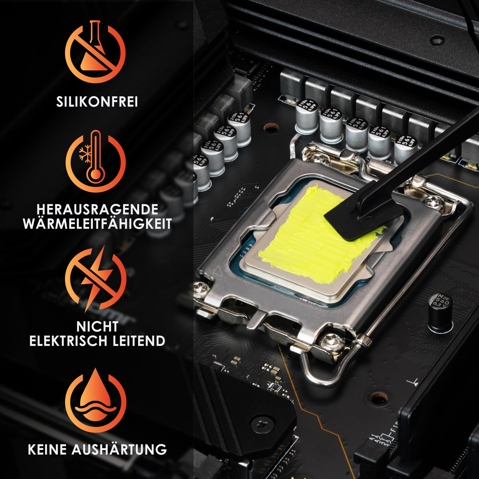 Thermal Grizzly Hydronaut Pro - 30g Wärmeleitpaste - silikonfrei, herausragende Wärmeleitfähigkeit und Langzeitstabilität für CPU, GPU, anspruchsvolle Workstations und industrielle Kühlsysteme