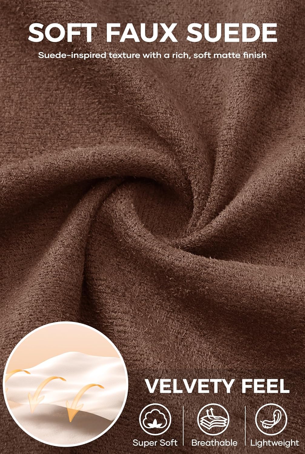 Men's Western Shirt Cowboy Soft Faux Suede Casual Button Down Shirt with Flap Pockets (S-2XL)