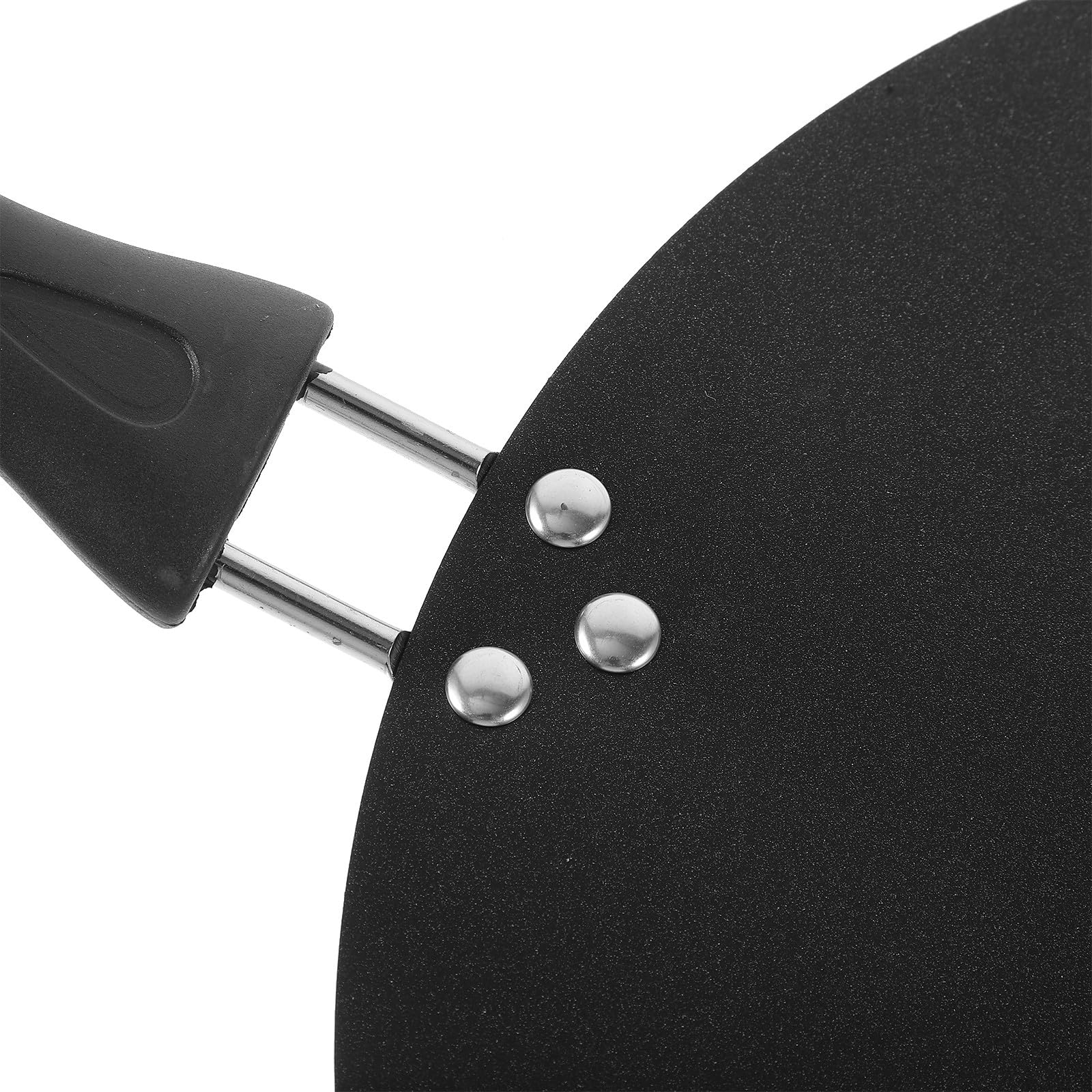 SUPVOX Padella Antiaderente per Crepes con Manico, Ferro Nero | Facile da Pulire, Uso Domestico e Ristorante, Formato Piano per Omelette e Tortilla