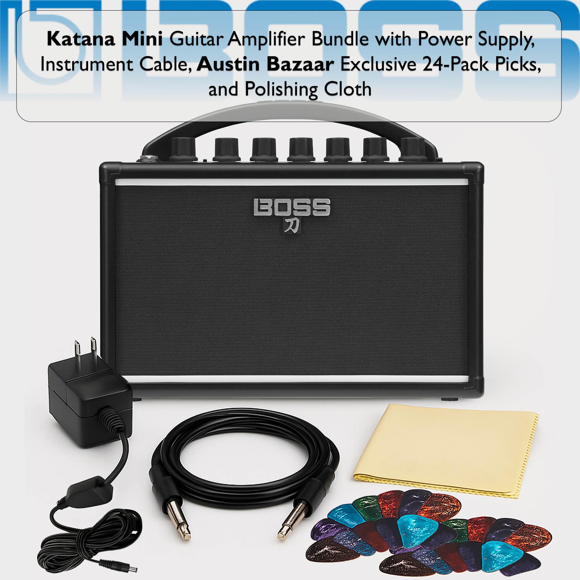 Amazon.com: Boss Katana Mini Guitar Amplifier Bundle with Gearlux