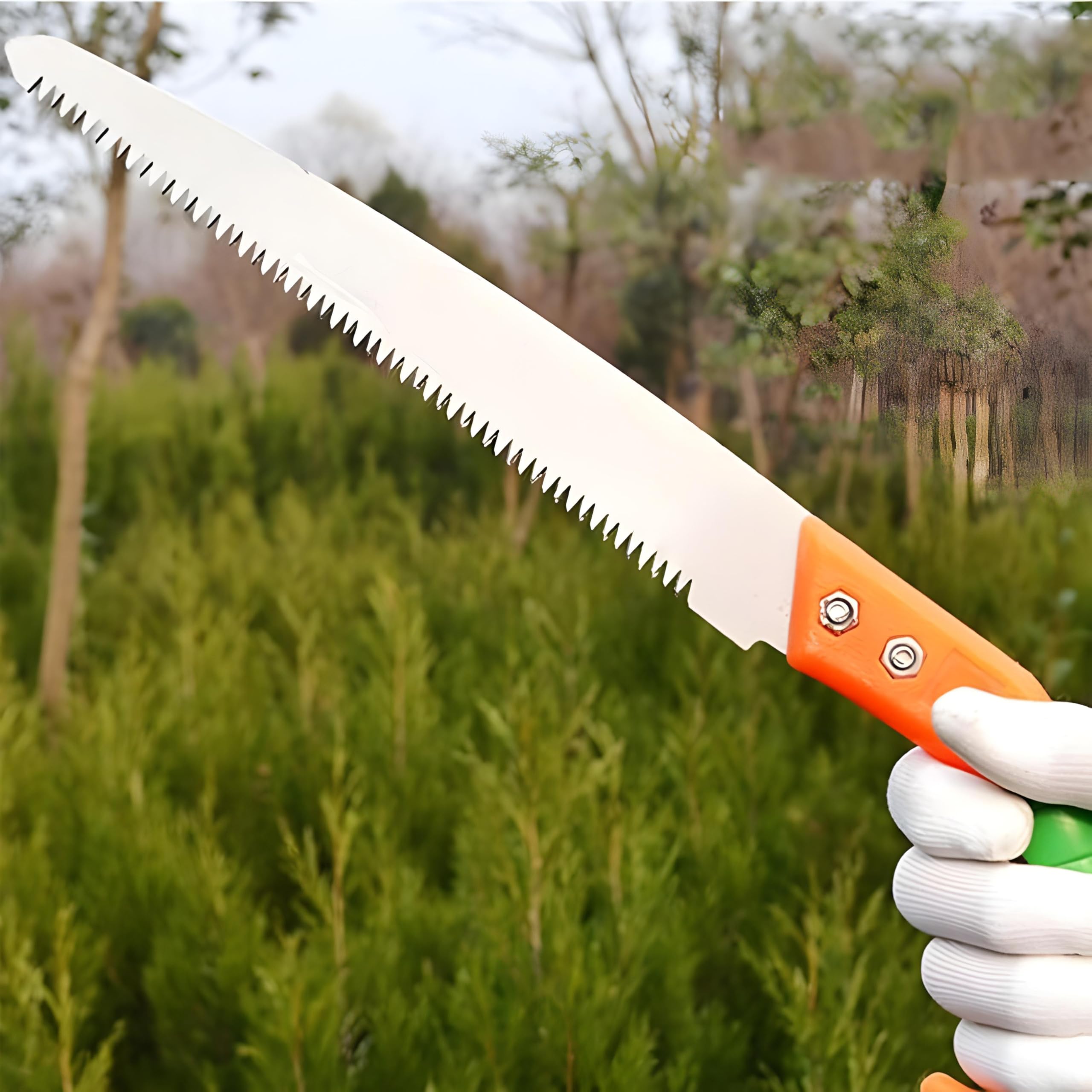 Oblivion Garden Pruning Saw β Tree Pruner with Pole Slot, Lightweight Hand Tool for Branch Cutting, Durable Sharp Blades for Gardening, Wood Cutting, and Heavy-Duty Shearing (270 MM) 1