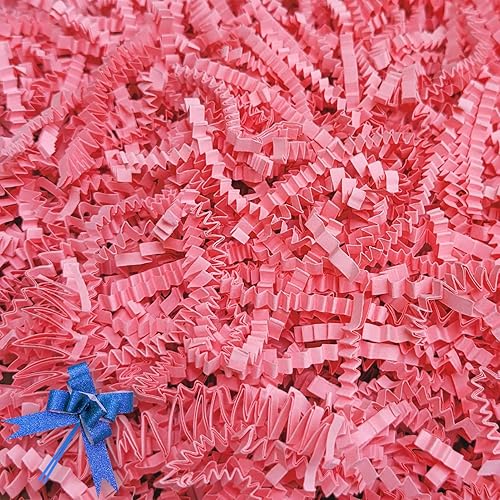 Miniatura 8 de Relleno de papel triturado (1 libra), papel cortado arrugado para envolver y rellenar cestas de regalo, cajas de regalo, rafia de decoración de