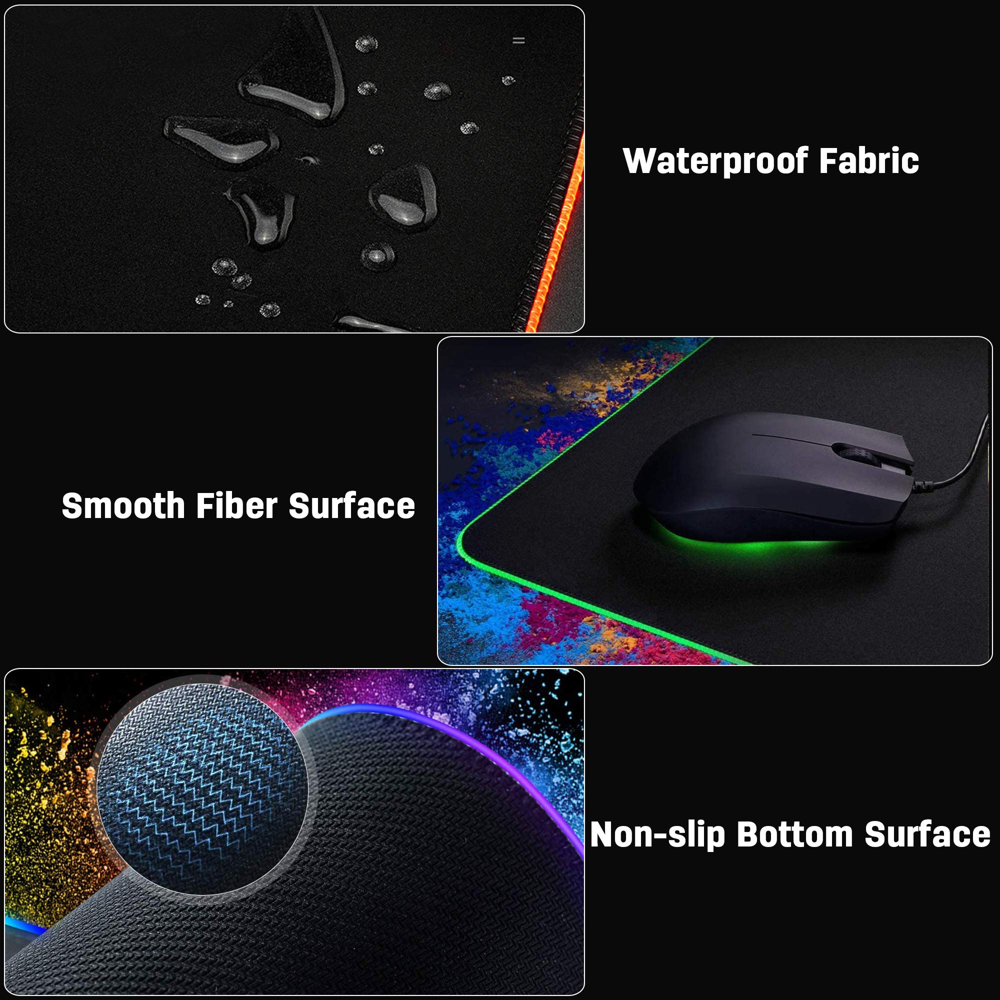 Mousepad Mauspad Gaming Office Spiele Schreibtisch Unterlage Anti Rutsch M-XXL