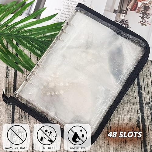 Miniatura 3 de LingLingo Organizador de joyas para aretes caja transparente para almacenamiento de joyas bolsa transparente con cremallera para collar y pulsera