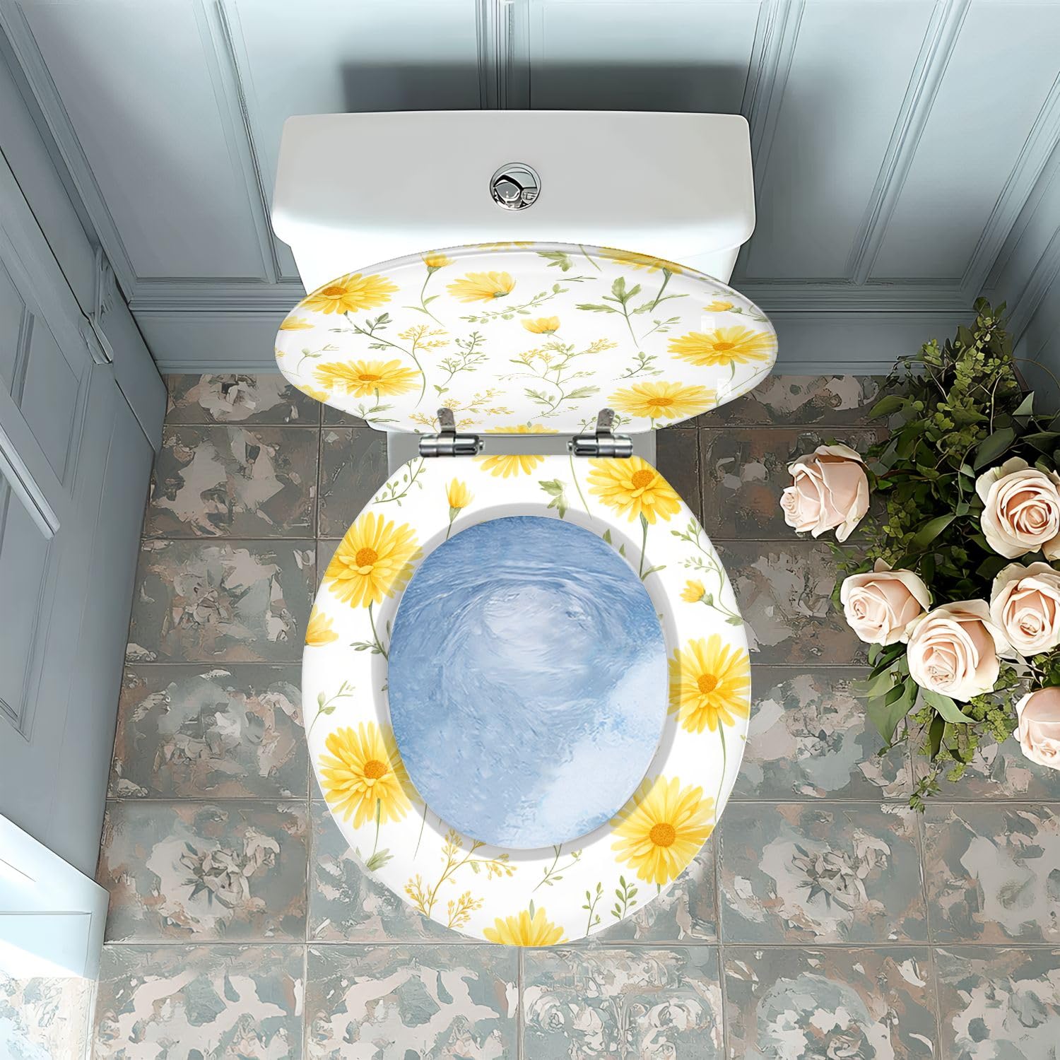 Sedile WC rotondo generico in resina per bagno