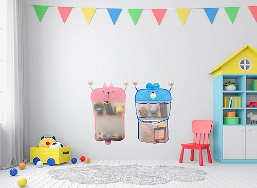 Miniatura 4 de Nuevo y mejorado diseño esencial para bebésniños pequeños, juego de bolsas organizadoras de juguetes para el baño, juguetes de baño y dormitorio,