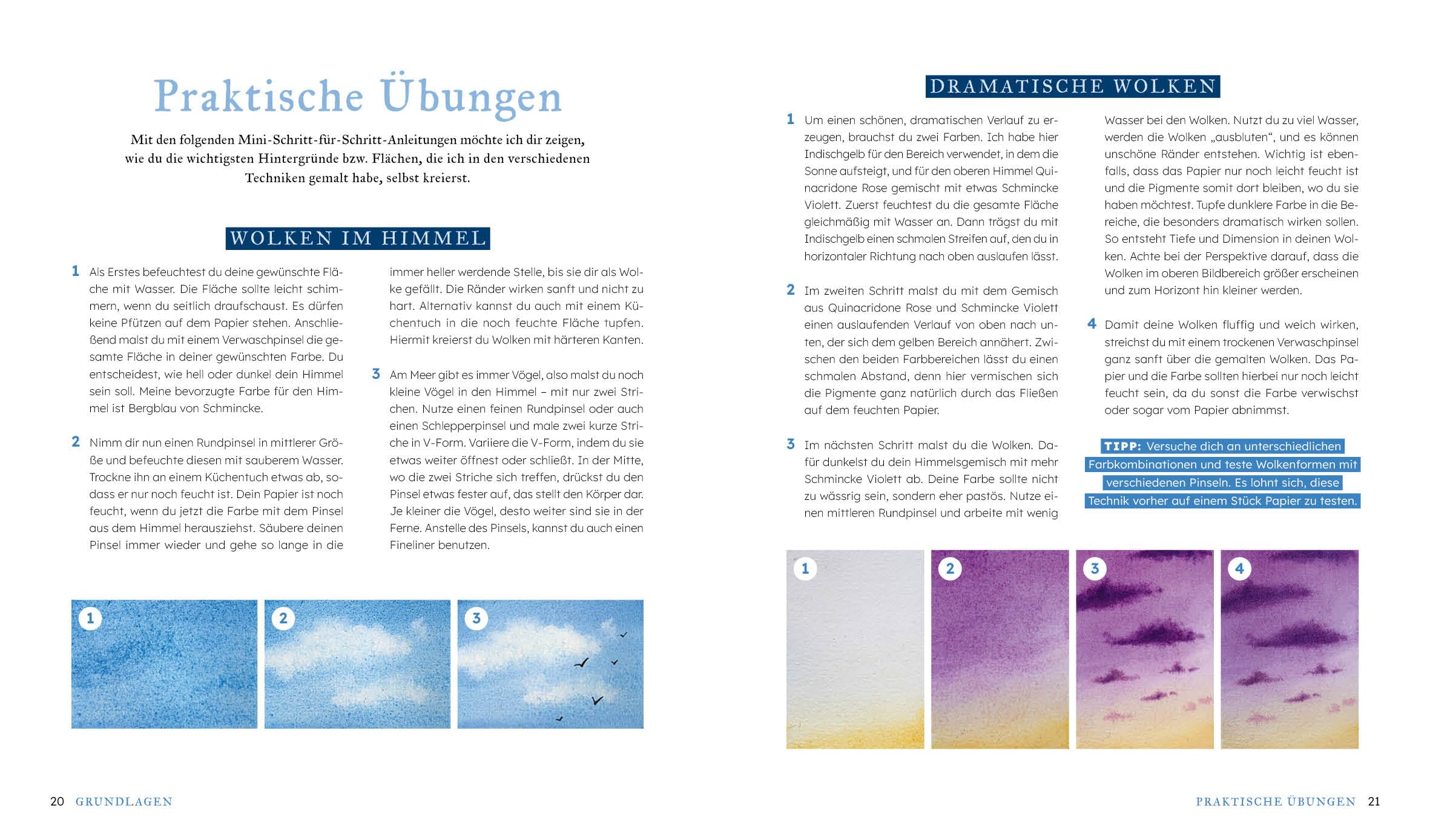 Salty Watercolor – Sommer, Sonne, Meer: 20 maritime Motive Step by Step in Aquarell malen | Strand, Meerestiere, Sonnenuntergang | Mit wichtigen ... | Mit Vorlagen zum direkten Losmalen