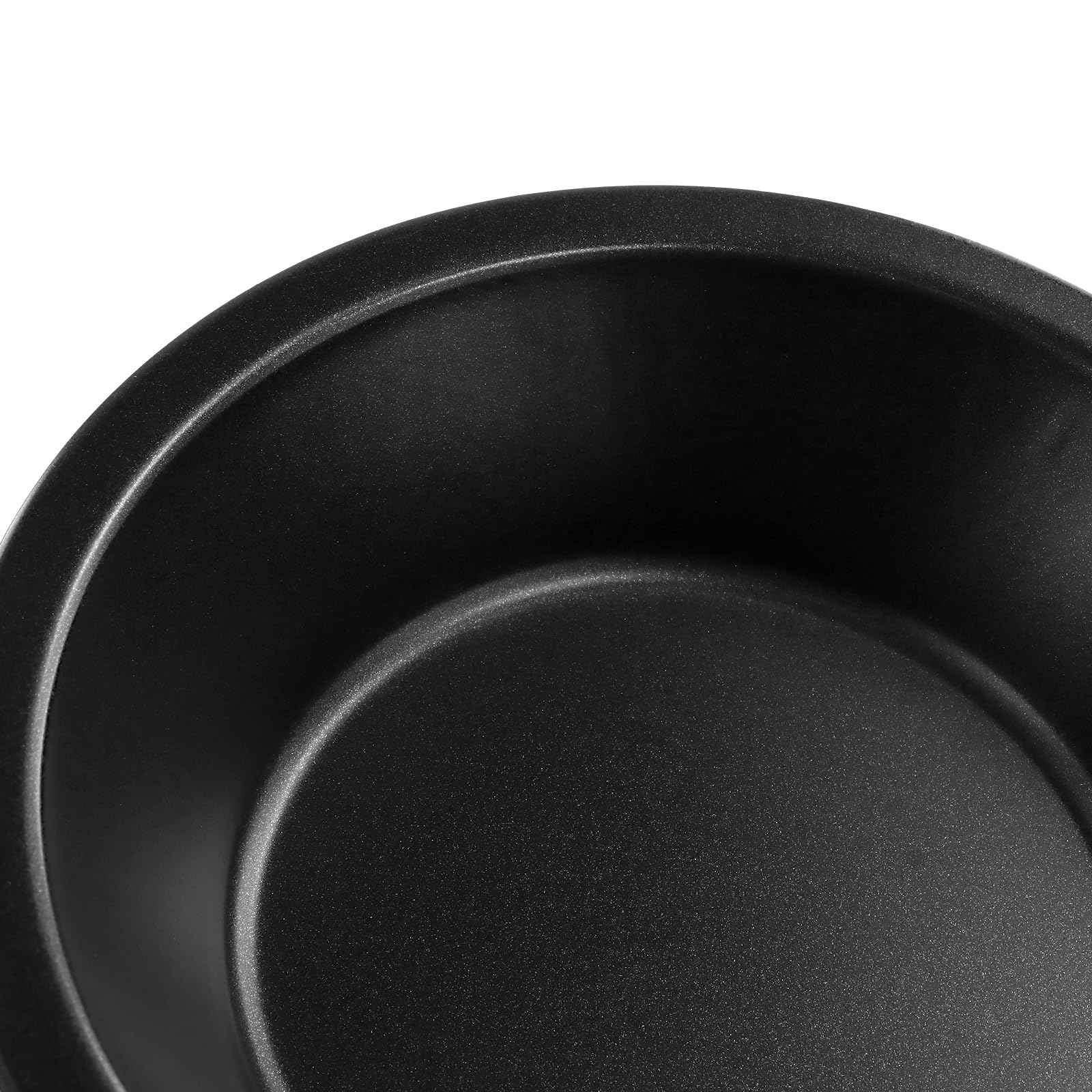 12 teglie rotonde individuali da 12,7 cm, in acciaio al carbonio nero, con rivestimento antiaderente, per cuocere torte di pane