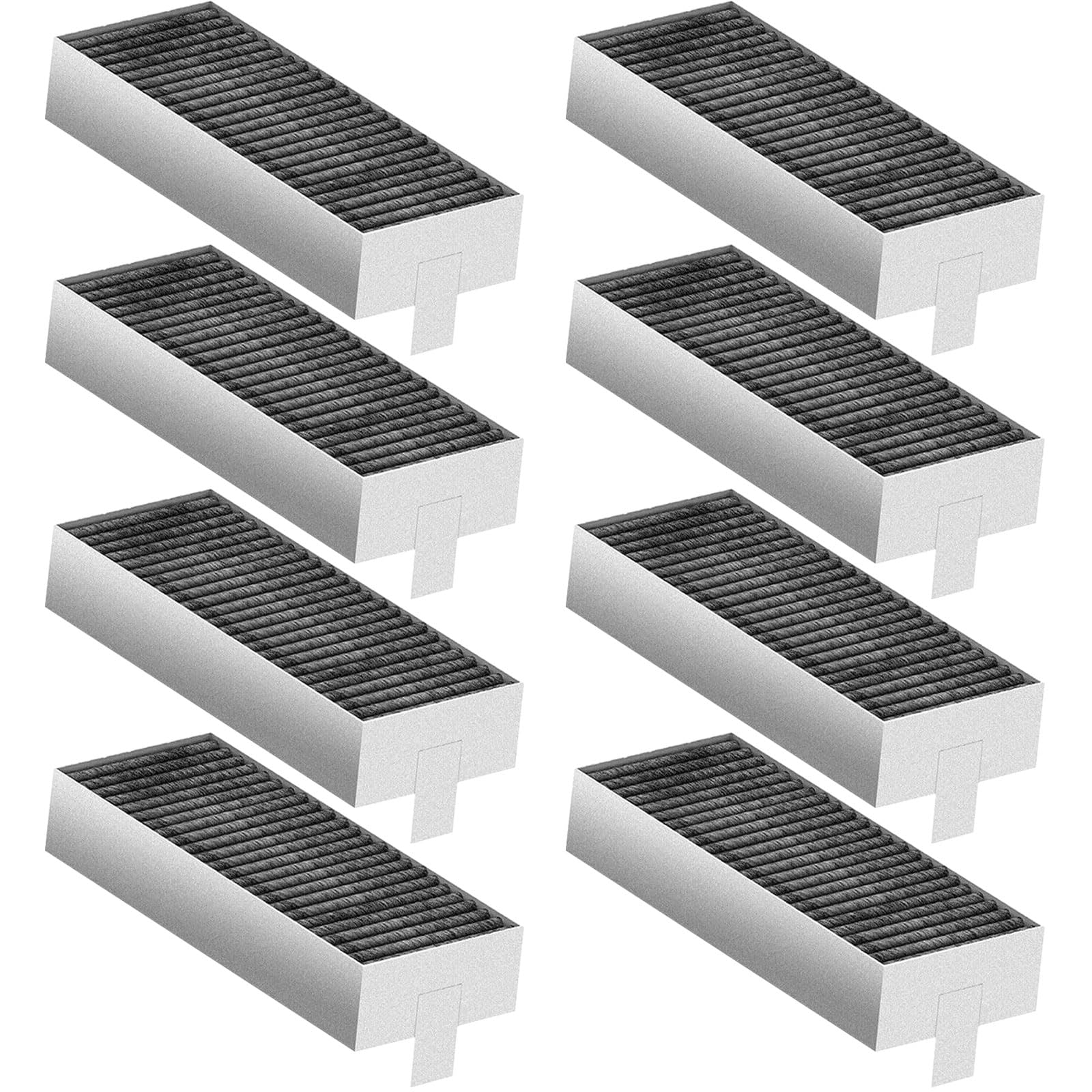 Kingsea 8 filtri a carbone attivo per cappa aspirante compatibile con Siemens HZ9VRCR0 17004796, Bosch HEZ9VRCR0 17004805, Gaggenau CA282111 17004818,Z821VR0 17004806, Constructa CZ9VRCR000