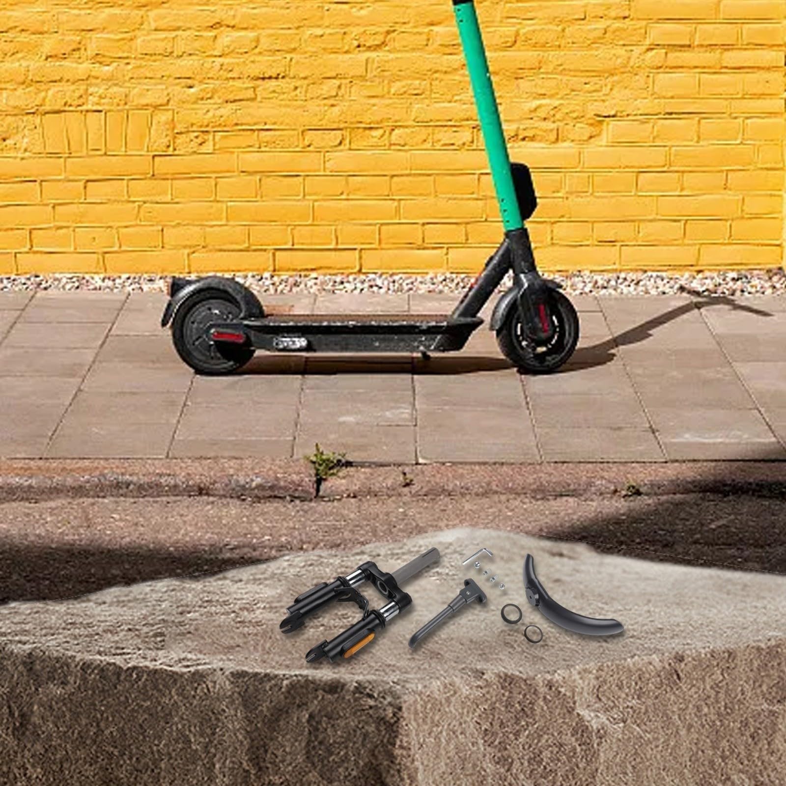 Accesorios de horquilla delantera, Suspensión de scooter eléctrico, Suspensión hidráulica de horquilla delantera de metal para Xiaomi para M365 1S Pro Scooter eléctrico Actualización de 8.5
