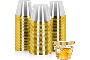 Gold Party Cups 9 Oz Pack of 100