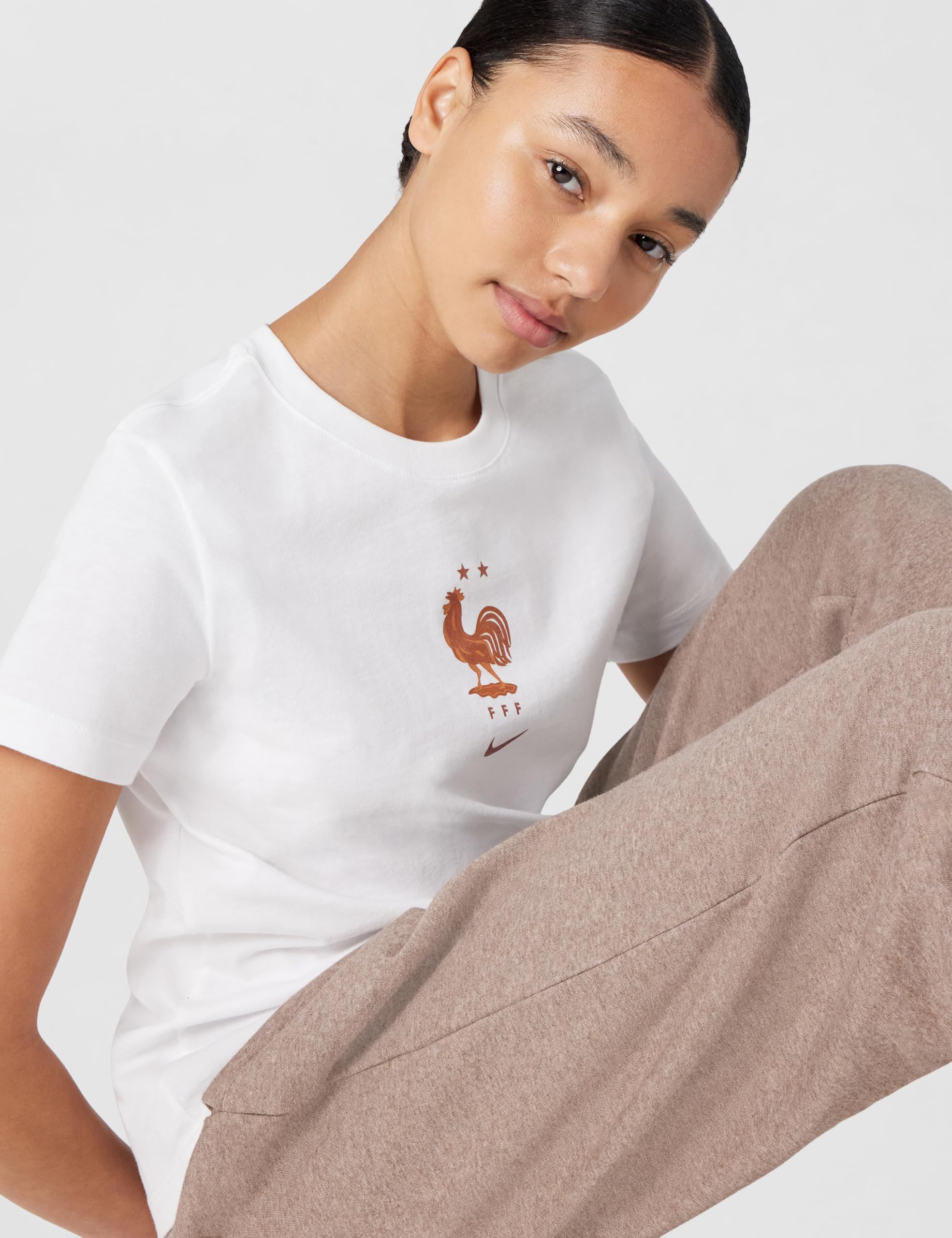 NIKE koszulka piłkarska Kobiety Nike Crest Tee - Frankreich