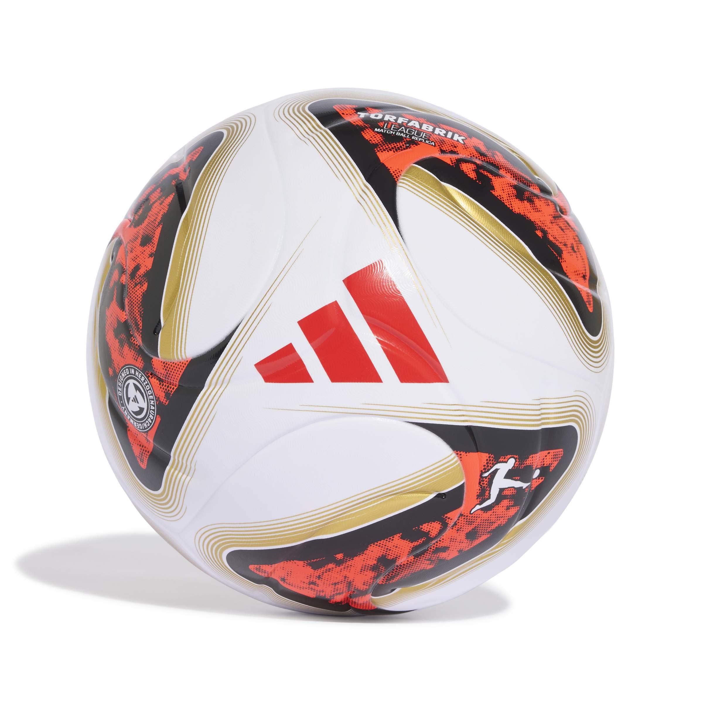 adidas Unisex Bundesliga 26/27 Torfabrik League Boxed Recreation Ball, White/Black/solar red, 4