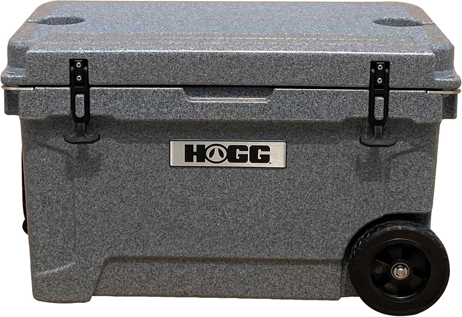 Hogg Insulated Cooler, Rotomolded Cooler with Rubber Gasket Seal for Insulation, Comes with Cupholders, Fishing Ruler, and Bottle Openers