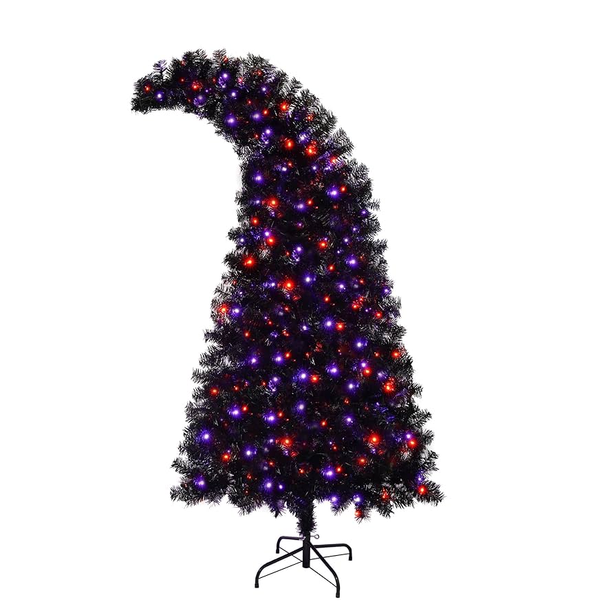 Amazon.com: Merax 7FT Black Christmas Tree, Halloween