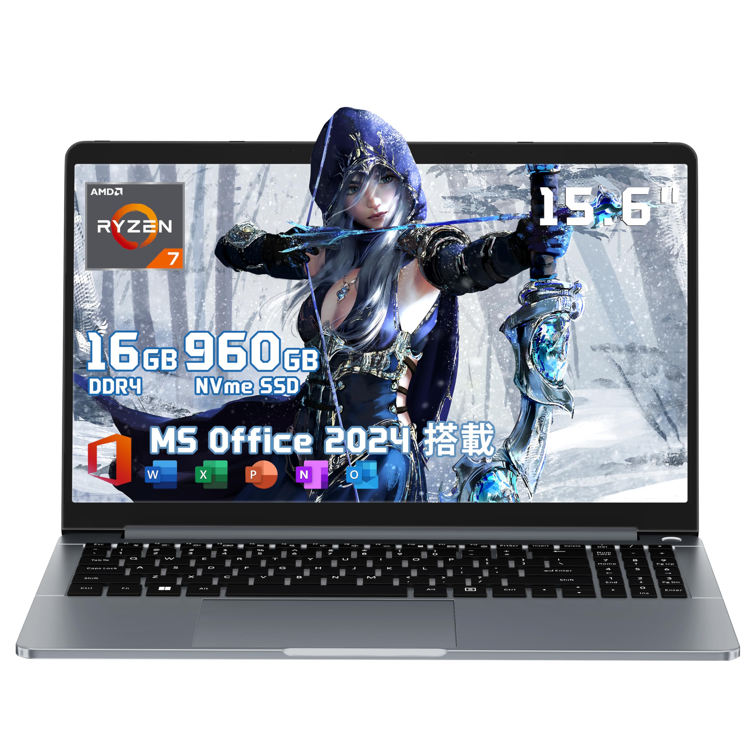 Amazon.co.jp: ノートパソコン AMD Ryzen 7【office 2024 &win11 Pro