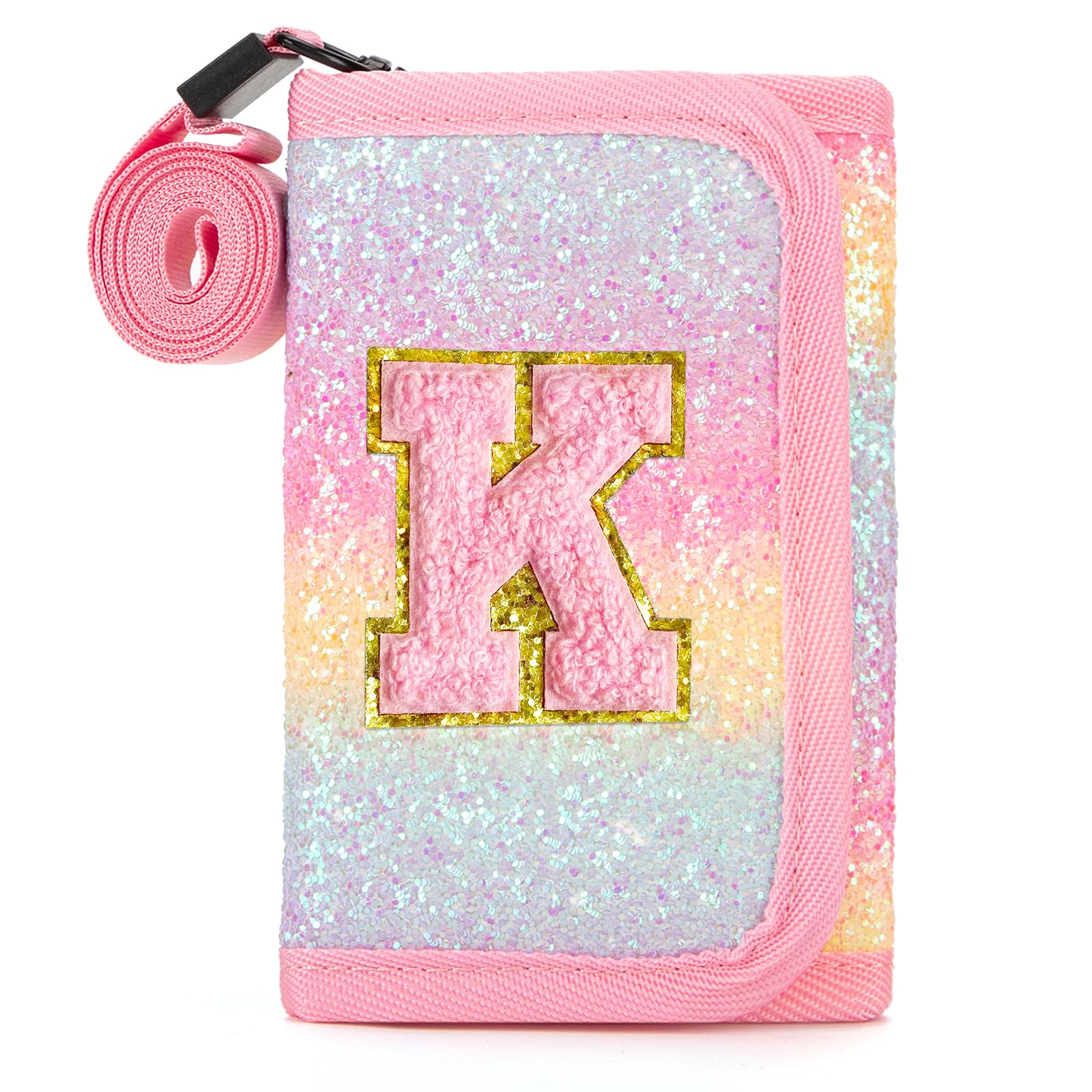 OYLOLA Kids Wallet for Girl Birthday Gifts for Girls Small Girls Wallet for Kids with Coin Pocket Toddler Girl Gifts Stuff (K, Colored)