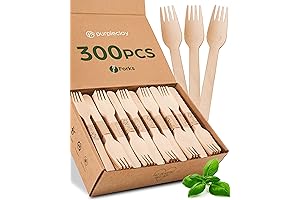 Wooden Disposable Forks - Biodegradable Utensils