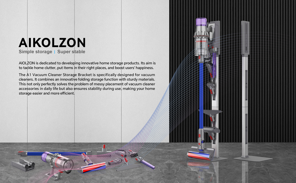 Amazon.com: AIKOLZON Vacuum Stand for Dyson with Foldable Storage
