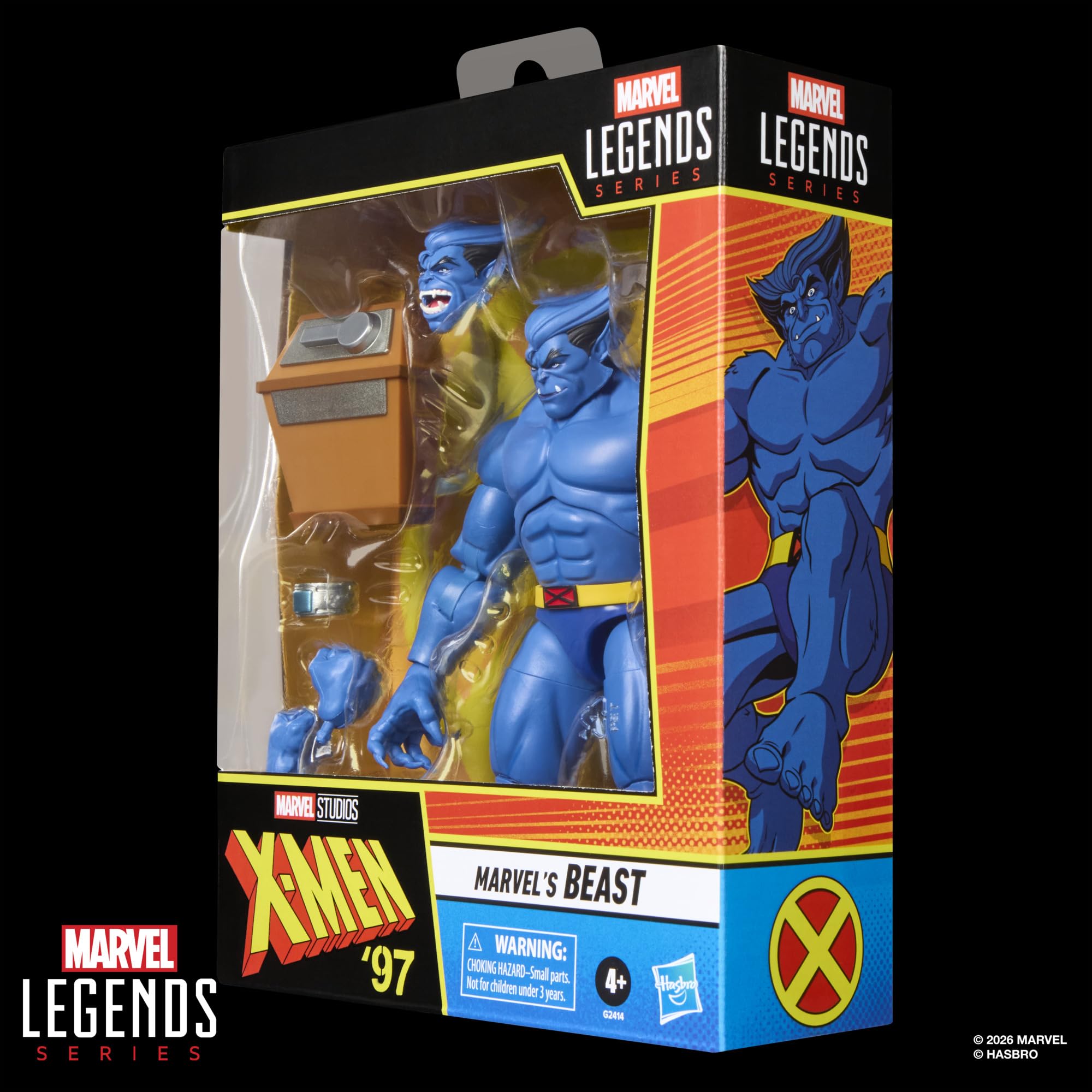 Serie Hasbro Marvel Legends, Marvel's Beast, action figure collezionabile ispirata a "X-Men '97", in scala da 15 cm