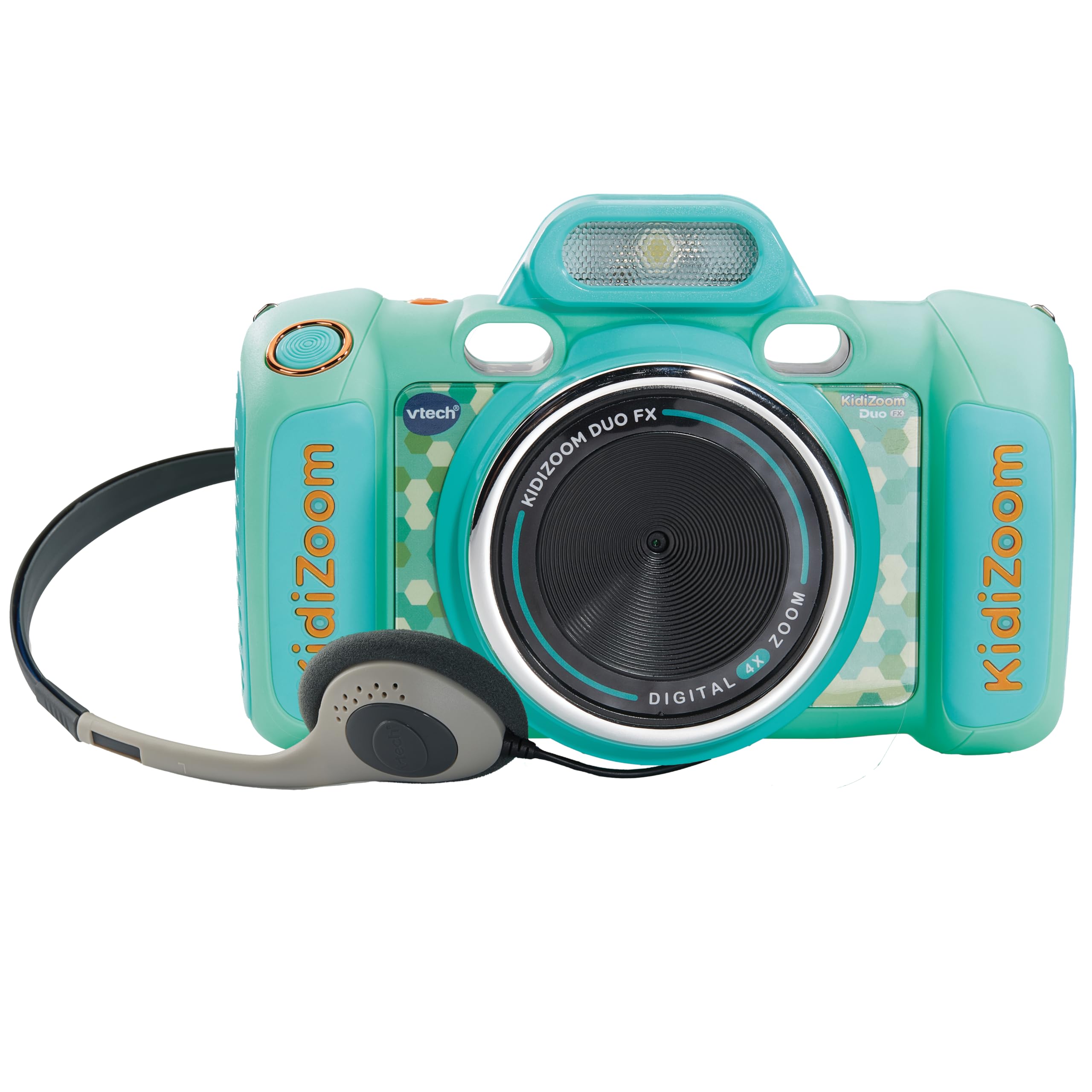 VTech - Kidizoom Duo FX Aquamarin, Aparat fotograficzny dla dzieci, selfie, wideo, kolorowy ekran, studio komiksowe, filtry i zabawne efekty, prezent dla dzieci w wieku 4-12 lat, wersja ESP