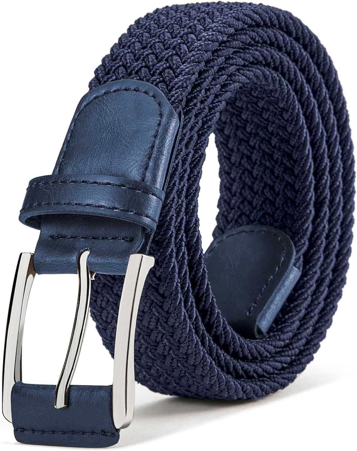 BULLIANT Stretch Belt Men,Mens Gift Woven Braided Web Belt 1 3/8 for Golf Casual Pants Shirts Jeans