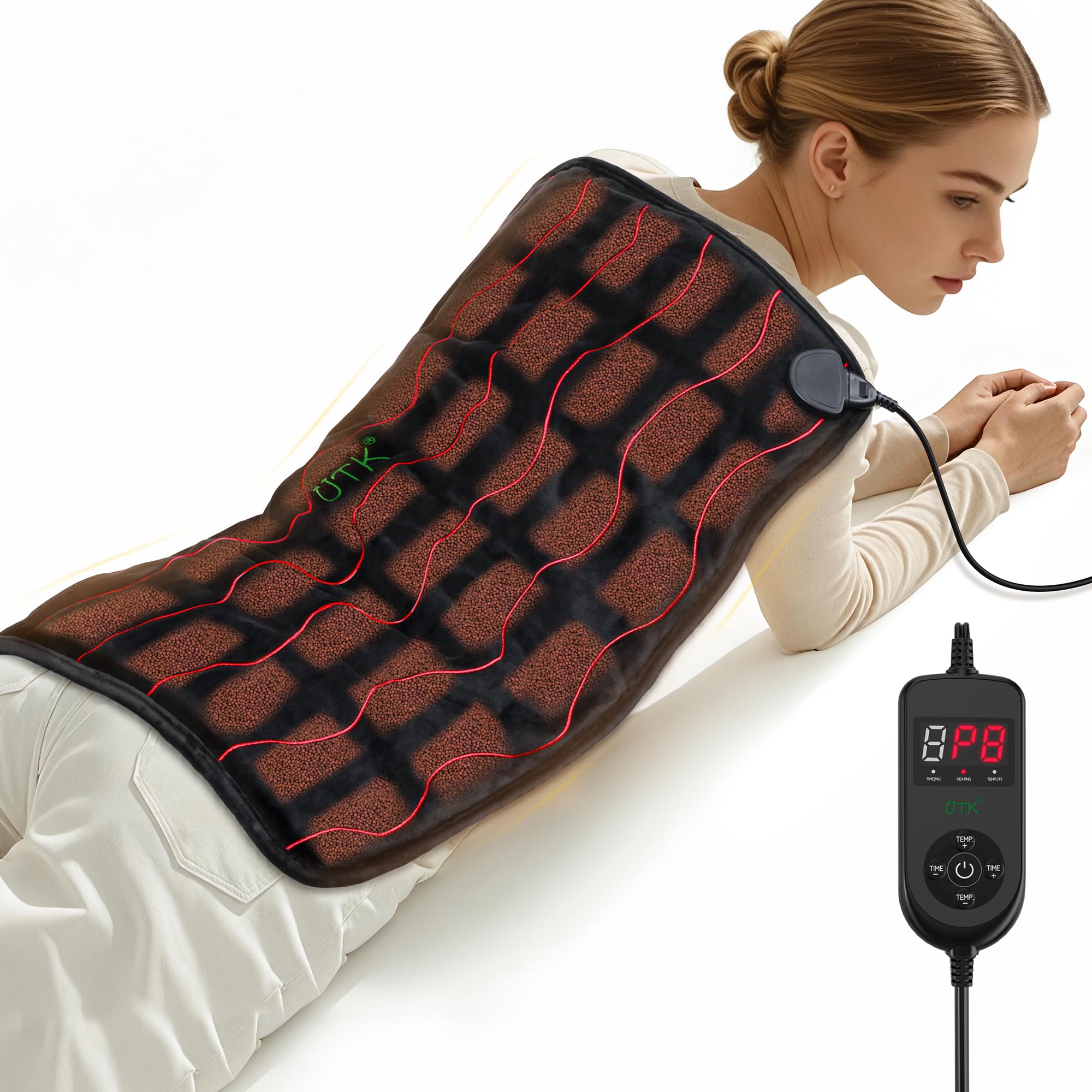 UTK Weighted Heating Pad for Back and Period Pain