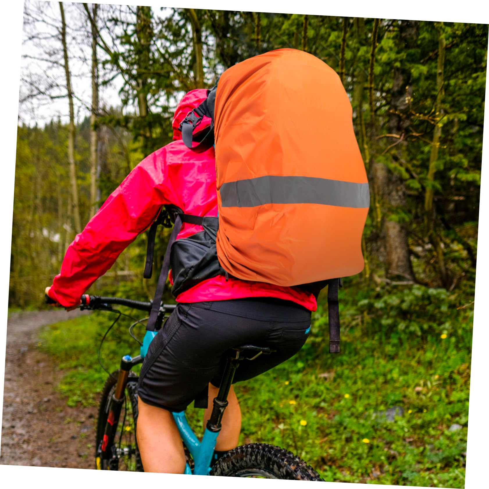 GALPADA Elastic Backpack Rain Cover Reflective Strip Uv Protection Compact for Hiking