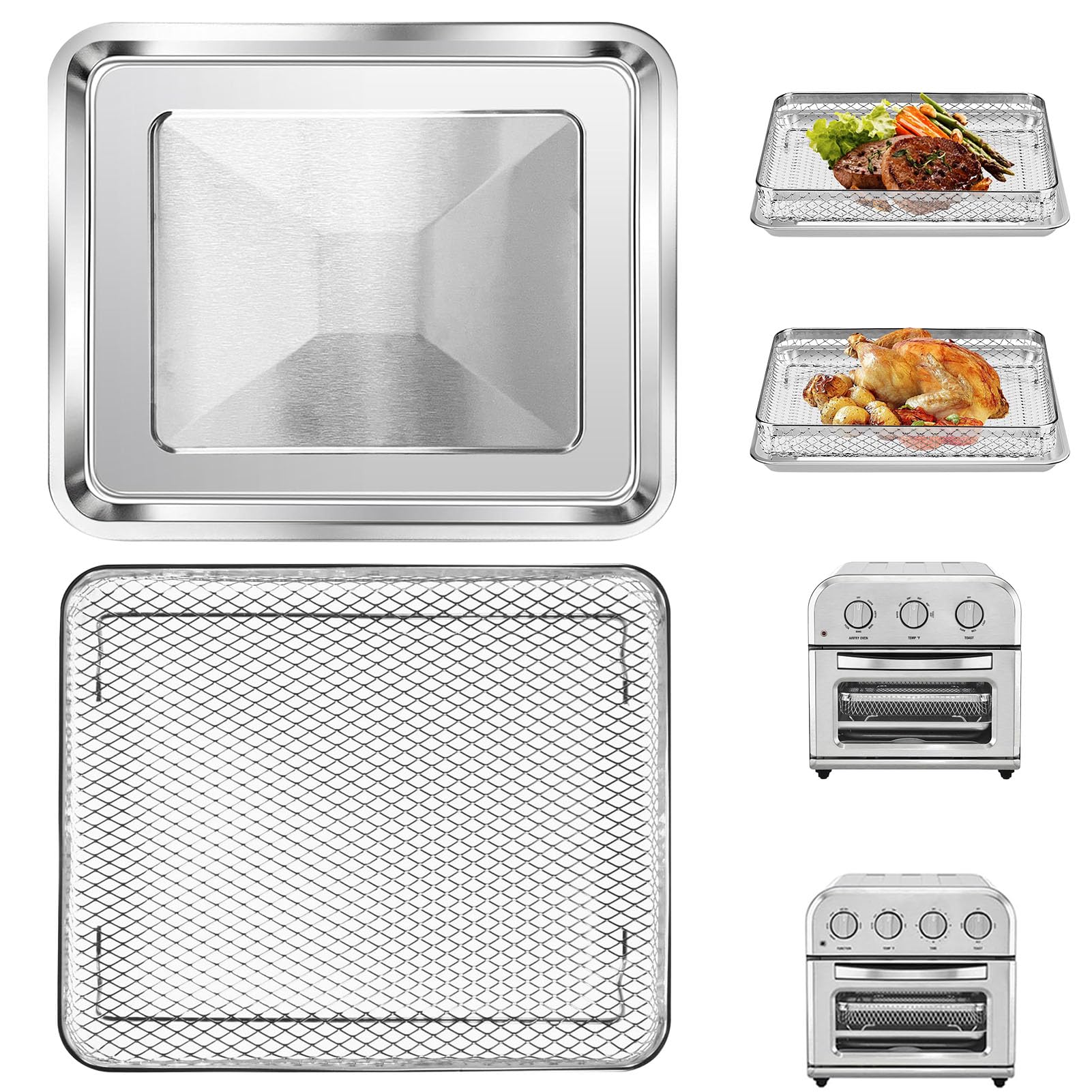 Cestello Per Friggitrice Ad Ariete GCQ - Ricambio Per Cuisinart TOA-28, TOA-29, AFR-25 - Foto 3