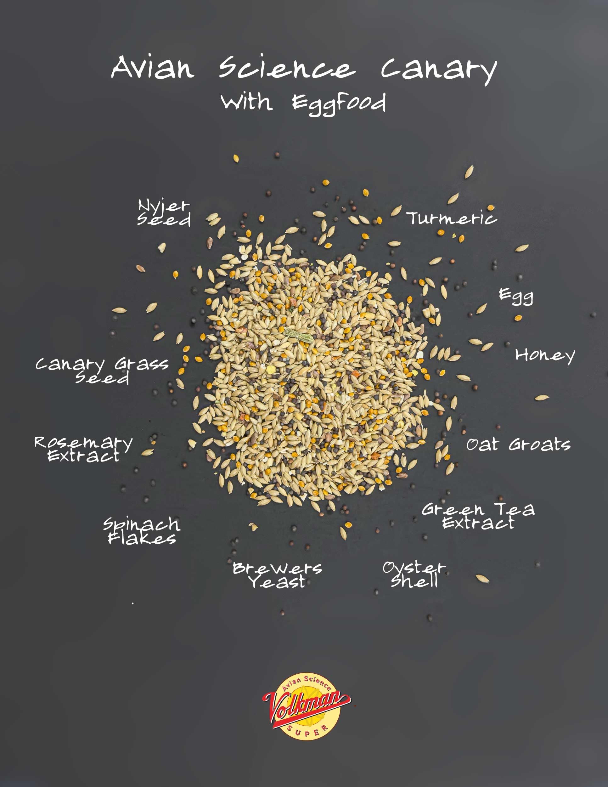 Volkman Seed Avian Science Super Canary Seed Nutritionally Balanced Food 4lbs