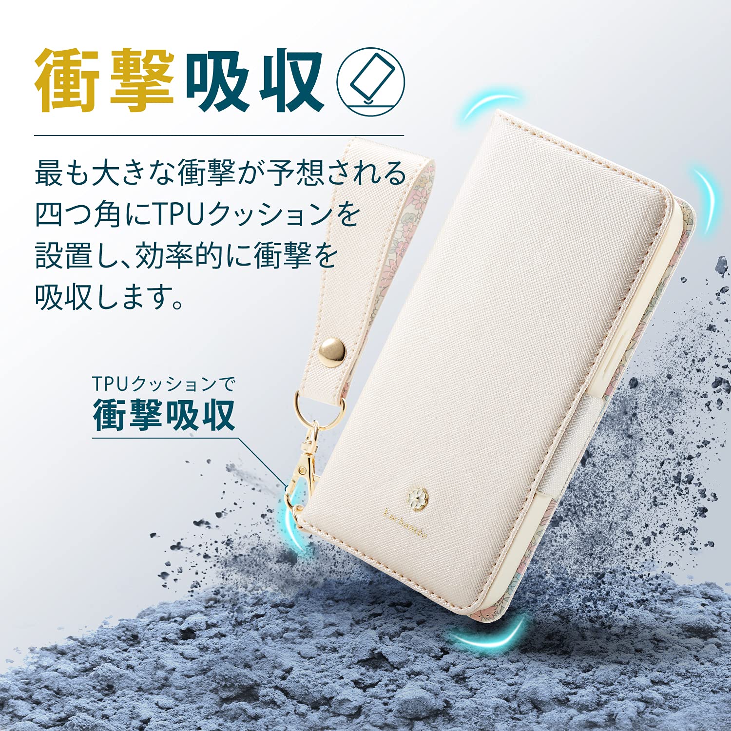 Amazon.co.jp: Elecom PM-A21BPLFJM3WH iPhone 13 Two-eyed Leather