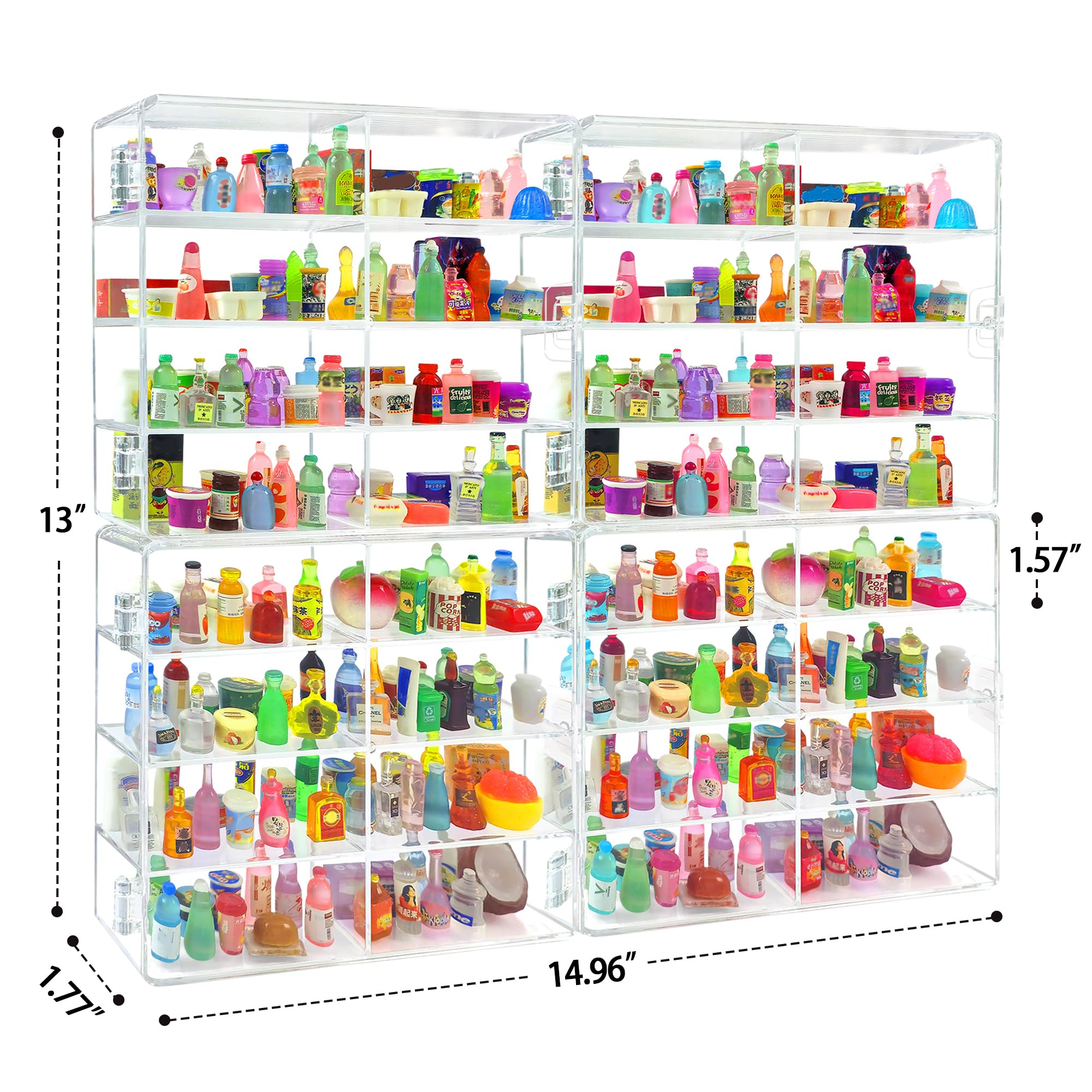   Creating Moments 小型ボックス Amazon.com: JOYMOMO 8 Slots Mini Brands Display Case,Plastic Mini