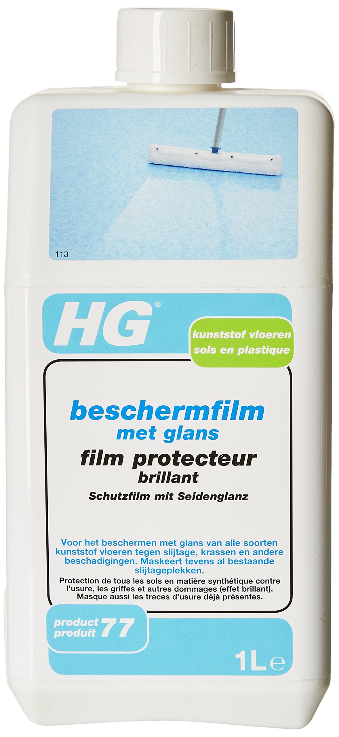 HG detergente pavimenti in plastica pellicola protezione lucida, 1 l