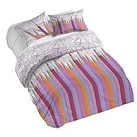 PENSIERI DELICATI Parure Copripiumino Matrimoniale 100% Cotone