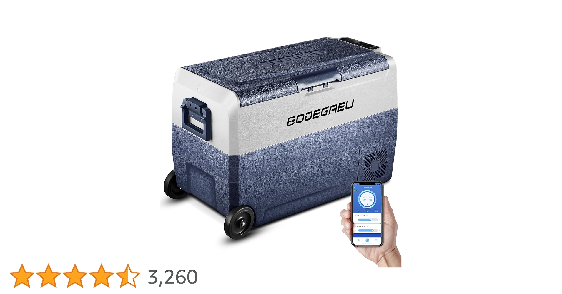 Amazon.co.jp: BODEGA 車載冷蔵庫 50L -20℃~20℃ 急速冷凍