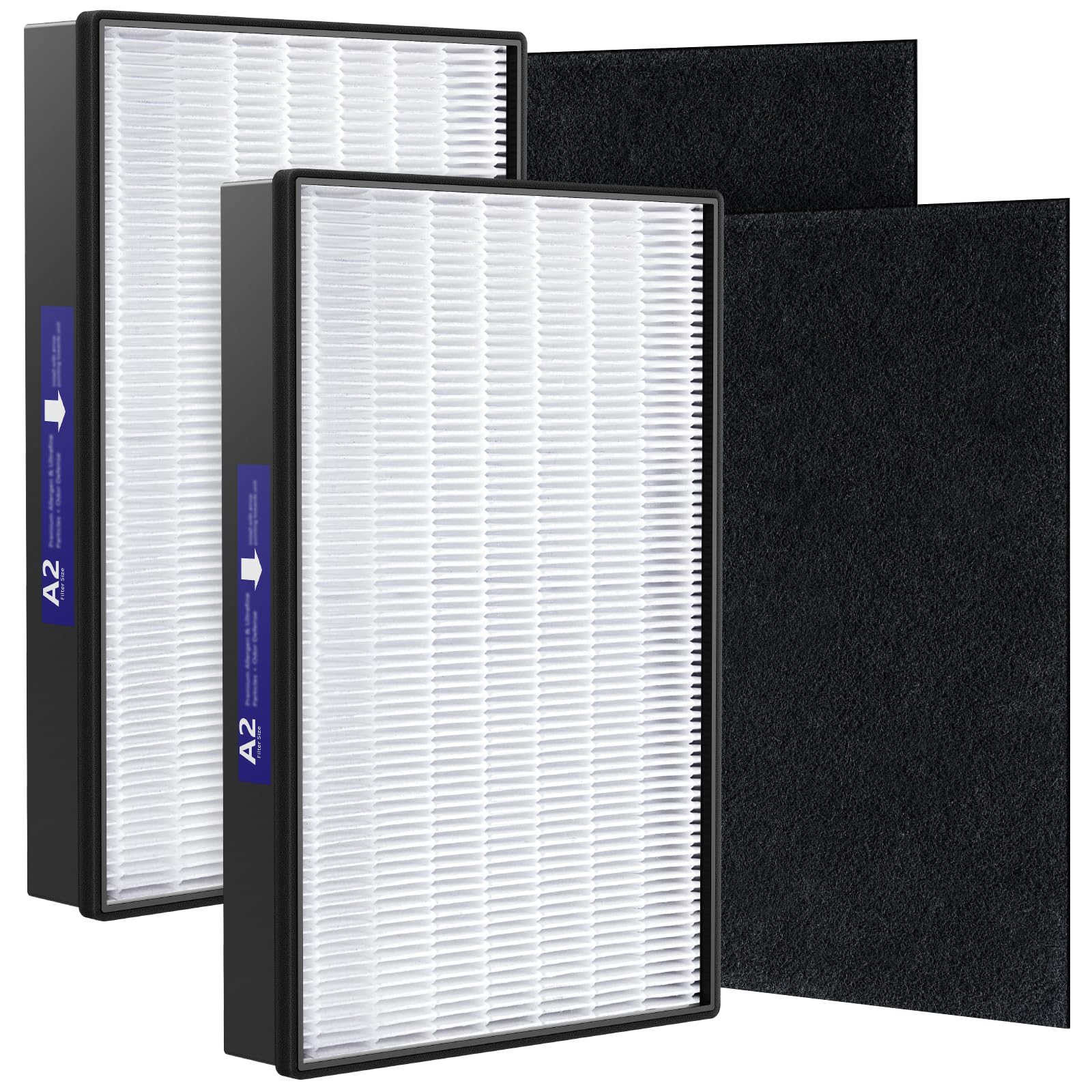 2+2 Pack A2 Replacement Filter For 3M Filtrete Room Air Purifier
