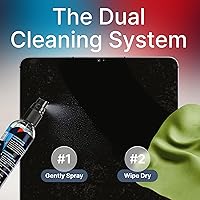 Vista 8 de Kit de limpieza de lentes de gafas Koala (2x) 8 oz + (1x) 2 oz botella de limpiador de gafas + (3x) paño de microfibra Juego de limpieza