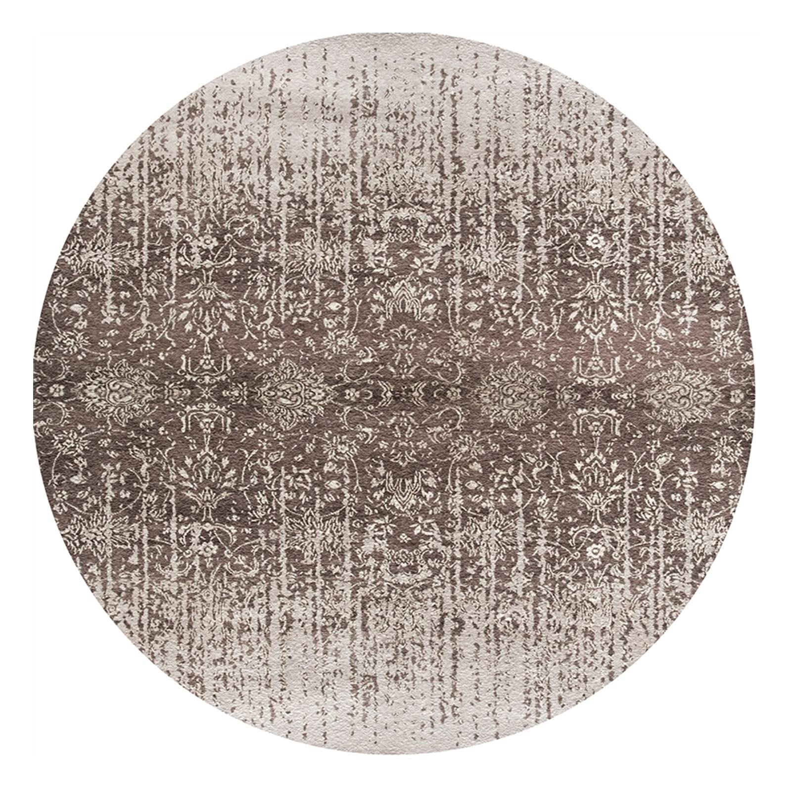 Retro Dywaniki 60cm 80cm 100 cm 120cm 140 cm 160 cm 180 cm 200 cm okrągłe maty podłogowe dla dzieci pokój sypialnia domowy krzesło dywan (Size : Średnica 140cm)