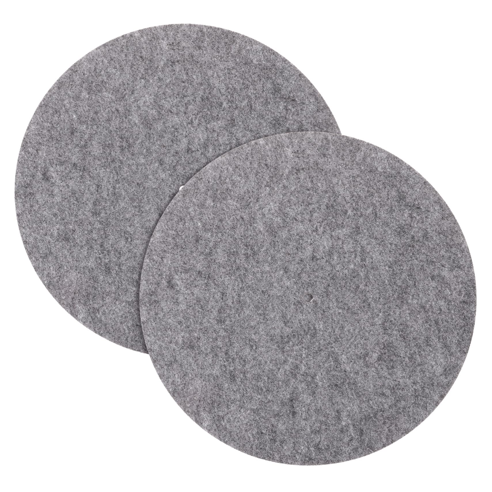 COSMEVIVI 2pcs Felt Record Player Mats Slip Vinyl Turntable Protectors Vibration Control for Enhanced Sound for Home Music Enthusiasts
